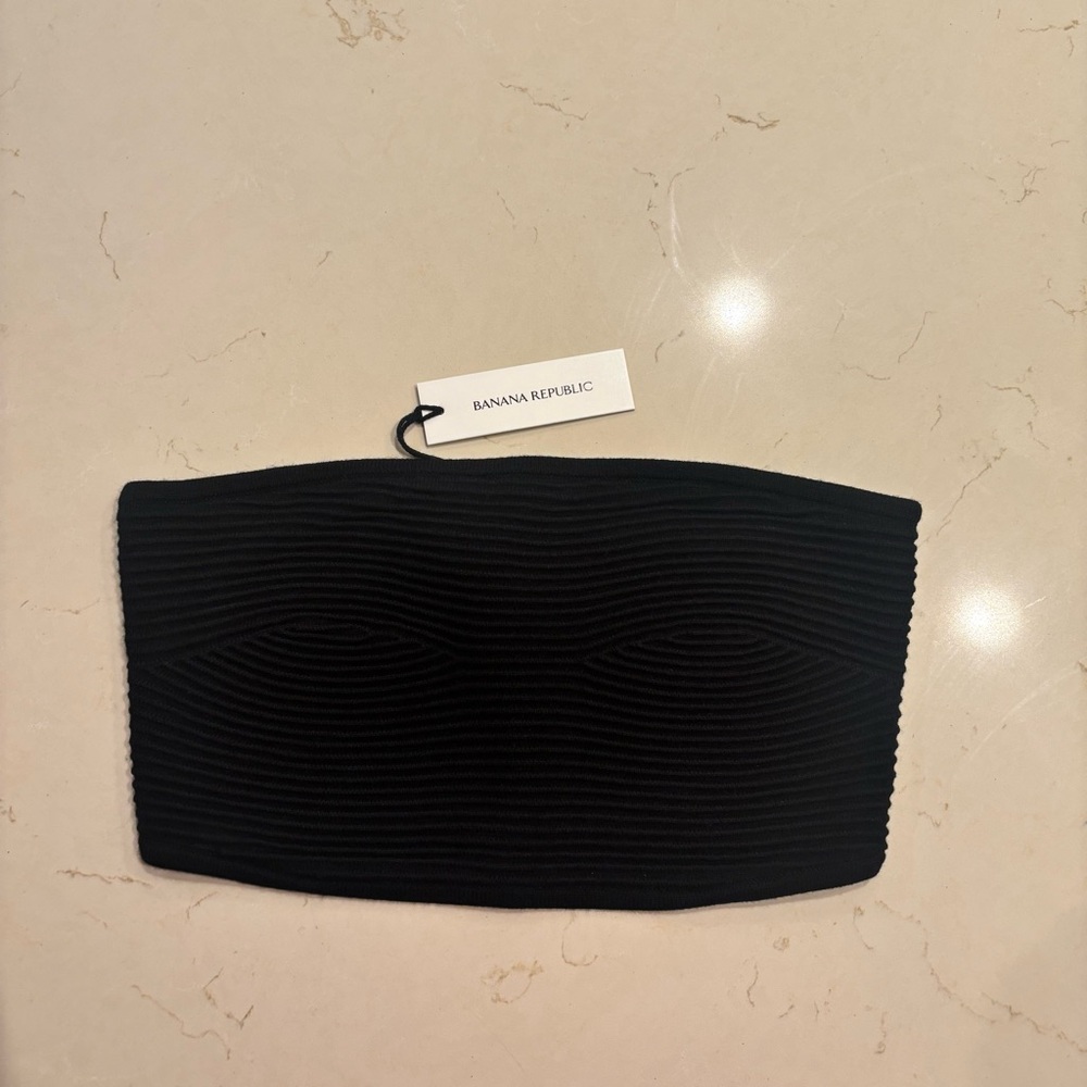 Banana Republic - Black Knit Bandeau Bralette - XS Women’s  - New with Tags